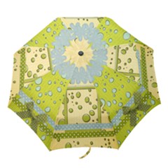 Polka Dot Poppy Floral Umbrella - Folding Umbrella