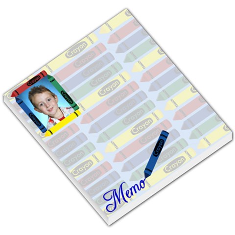 Crayon Small Memo Pad 2 By Chere s Creations