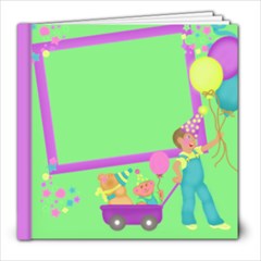 birthday book boy cover - 8x8 Photo Book (20 pages)