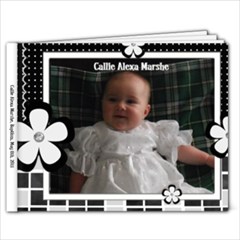 book for baby callie black and white - 9x7 Photo Book (20 pages)