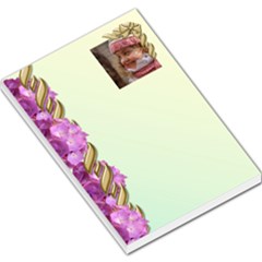 Gold Hydranga Large Memo - Large Memo Pads