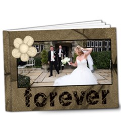 Our Forever  20 page Moccachino Sepia Deluxe 9 x 7 album - 9x7 Deluxe Photo Book (20 pages)