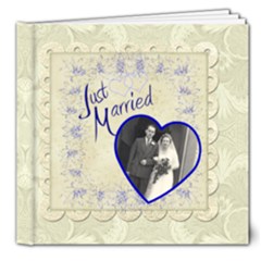 Just Married  Deluxe 8 X 8 Wedding Album