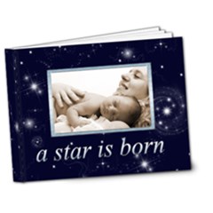 A Star is Born Twinkle Twinkle Deluxe 7 x 5 Baby Book - 7x5 Deluxe Photo Book (20 pages)