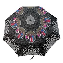 Black & White Folding Umbrella