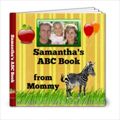 ABC Photo Book Template, Personalized Kids Childrens Alphabet - 6x6 Photo Book (20 pages)