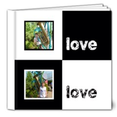 Angelica Classic Black & White  Deluxe 8 X 8 20 Page Book