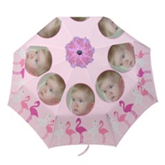 Flamingo showers Folding Umbrella