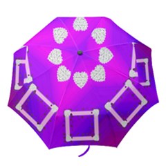 pink heart umbrella - Folding Umbrella