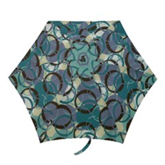 circle fabric mini folding umbrella