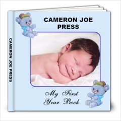 Cameron 1st Album - 8x8 Photo Book (20 pages)