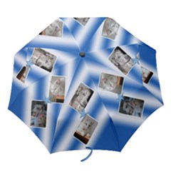 Blue star folding umbrella