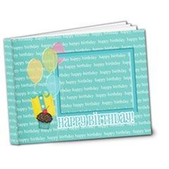 7x5 DELUXE - Birthday Brag Book (BOY) - 7x5 Deluxe Photo Book (20 pages)