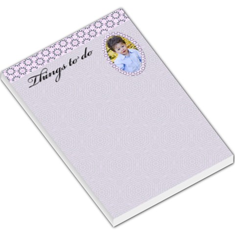 Things To Do Large Note Pad By Deborah