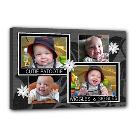 Cutie Patootie 18x12 Stretched canvas - Canvas 18  x 12  (Stretched)