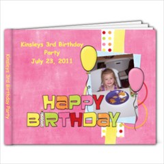 Kinsleys 3rd birthday party - 7x5 Photo Book (20 pages)
