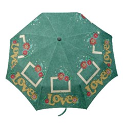 Love/flowers/shabby-folding umbrella