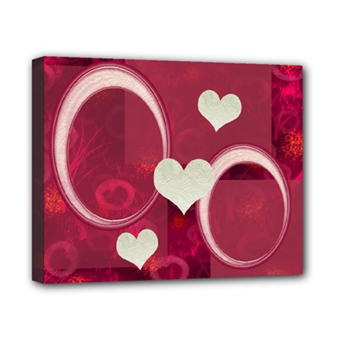 I Heart You pink 8x10 stretched canvas - Canvas 10 x 8 (Stretched) I Heart You pink 8x10 stretched canvas - Canvas 10 x 8 (Stretched)