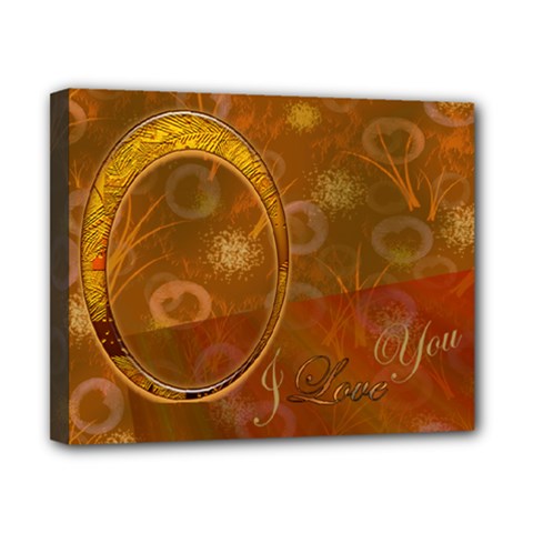 I Love You Gold 8x10 stretched canvas - Canvas 10 x 8 (Stretched) I Love You Gold 8x10 stretched canvas - Canvas 10 x 8 (Stretched)