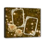 Neutral Gold star rose 8x10 stretched canvas - Canvas 10  x 8  (Stretched)