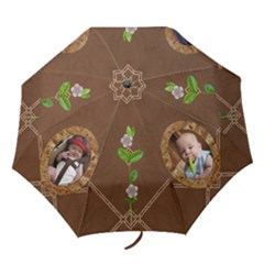 Brown Design Folding Umbrella