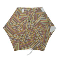 funky stripes - Mini Folding Umbrella