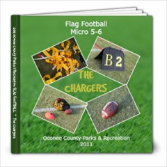 Flag Football - Chargers - 8x8 Photo Book (20 pages)