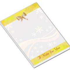 golden snowflake large memo pad - Large Memo Pads