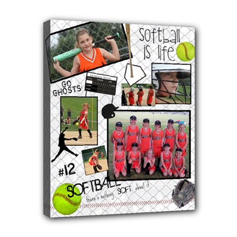 Softball Canvas - Canvas 10 x 8 (Stretched) Softball Canvas - Canvas 10 x 8 (Stretched)