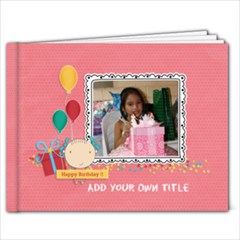 9x7 (20 pages): Happy Birthday - Girl - 9x7 Photo Book (20 pages)