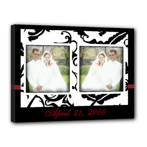 Wedding Date 16X12 - Canvas 16  x 12  (Stretched)