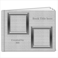 Black and Silver 11x8.5 Book - 11 x 8.5 Photo Book(20 pages)
