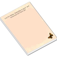 live for today large memo pad - Large Memo Pads