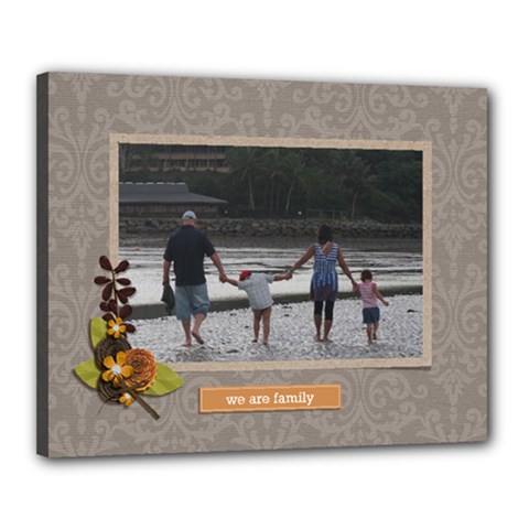 Canvas 20  x 16  (Stretched): We Are Family