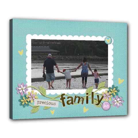 Canvas 20  x 16  (Stretched): Precious Family