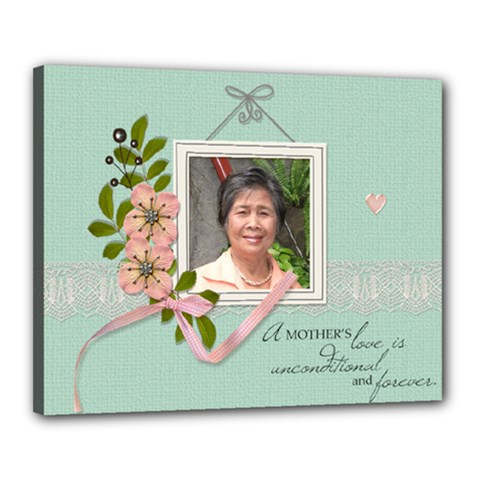 Canvas 20 x 16 (Stretched): A Mother Canvas 20 x 16 (Stretched): A Mother