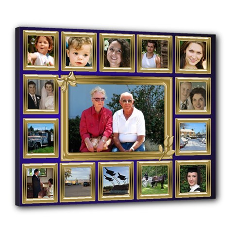 My Family 24x20 Stretched Canvas