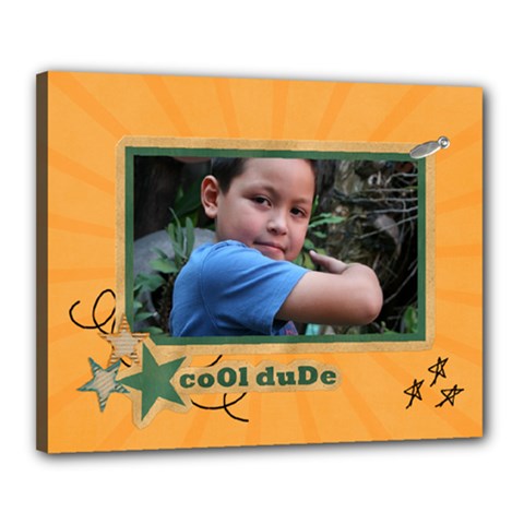 Canvas 20 x 16 (Stretched): Cool Dude Canvas 20 x 16 (Stretched): Cool Dude