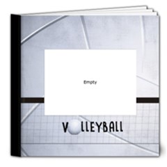 8x8 Deluxe Photo Book- Volleyball - 8x8 Deluxe Photo Book (20 pages)