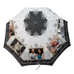 Black and White Fancy Folding Umbrella