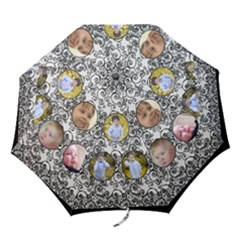 Black and White folding umbrella