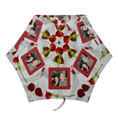 Roses On Satin Folding Umbrella