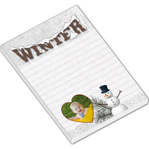 Winter Large Memo Pad By Lil