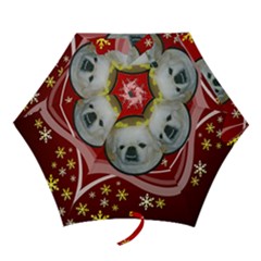 Red Snowflake Mini Umbrella