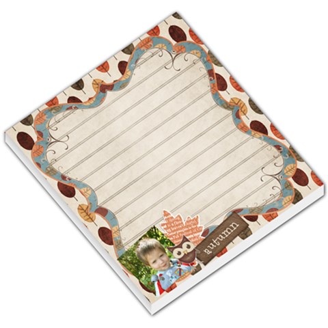 Autumntime Memo Pad By Sheena