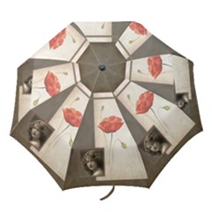 Poppy Cocoa Botanica Folding Umbrella