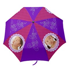 Pretty Checkered Folding Umbrella