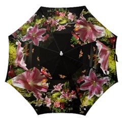 flower and butterfly umbrella - Straight Umbrella