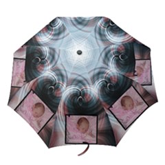 COLOR SWIRL FOLDING UMBRELLA