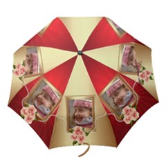 Flowers and pearls Folding Umbrella